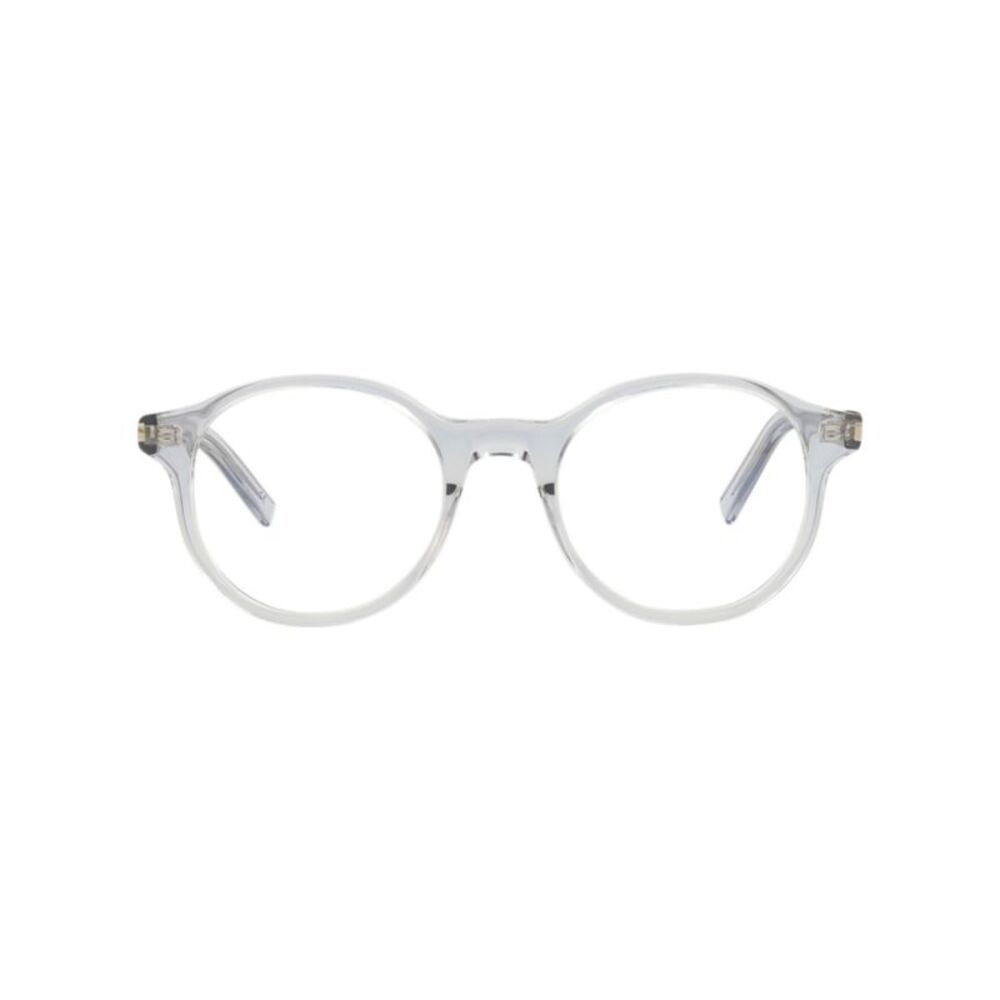 Saint Laurent Round-Frame Acetate Optical Frames Grey Unisex-Adult
